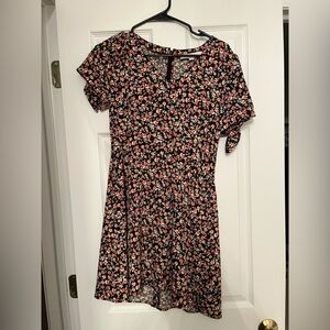 Loft Floral Black Dress